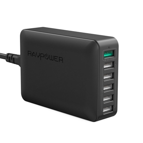 Сетевое зарядное устройство RAVPOWER RP-PC029 6-Port Charging Station Black (RP-PC029BK)